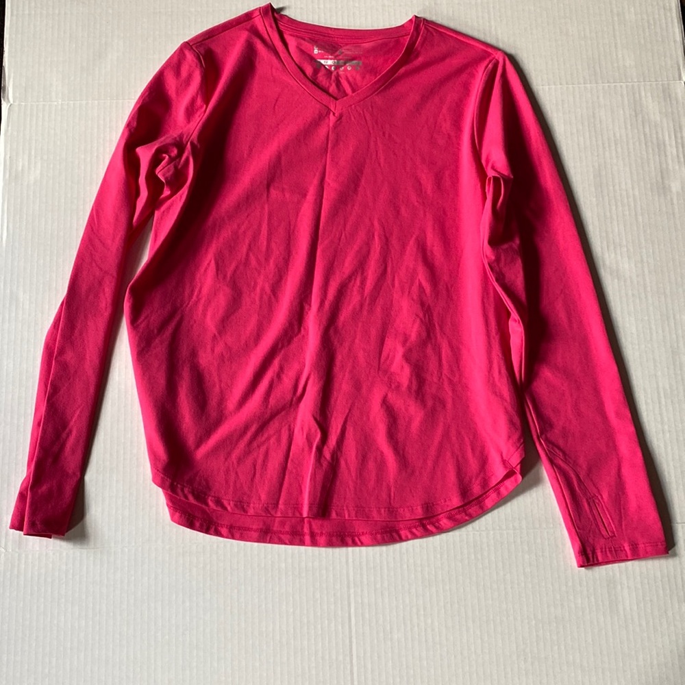 Pink long-sleeve top